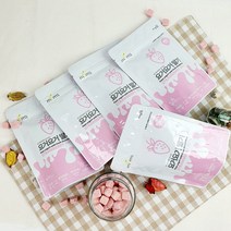 [맘스] 요거트 과자 첨가물ZERO 딸기70%와 요거트로만 만든 유아 간식 요거 딸기, 딸기맛, 5팩