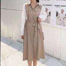 데일리 원피스 베이직 레이어드 셔츠원피스 스타일