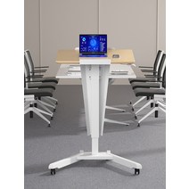 아크릴강연대 연설자 학교 학원 교탁 교회 투명선반, B 메이플 화이트 프레임 본체  들어 올려 이동 가능