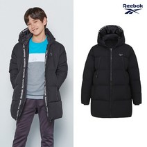 리복키즈 REEBOK 리복키즈 주니어 덕다운 후드 패딩점퍼 블랙