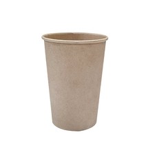 친환경 크라프트 종이컵 100개 모음, 13온스 무지, 1개