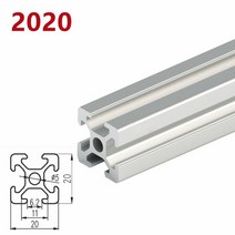 라우터 테이블 목공 작업대 루터테이블1/2 개/몫 100mm-500mm 길이 2020 20100 알루미늄 프로파일 압출 선, 08 450MM_06 2PCS 2020