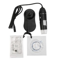 현미경 조정 가능한 1000X 3 In 1 USB 디지털 유형-C 전자 카메라 납땜용 8 LED 줌 돋보기 내시경, [01] Black