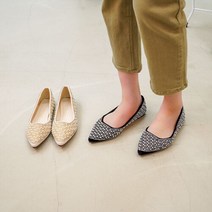 아이슈즈 진주 큐빅 보석 플랫슈즈 94374