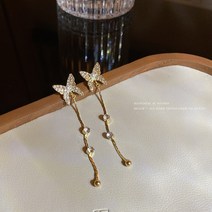 S925 은 바늘 티톡 폭발 귀걸이 여성 성격 한국 동대문 긴 술 귀걸이 빈티지 진주 귀걸이, E4506 골드, S925 실버 바늘