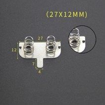 자동차 YYT 20PCS 스프링 시트 AA 121226527528MM 접촉 건전지 상자 긍정 부정적인 03MM 철 니켈 도금, AA 27X12MM 02
