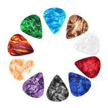 10pcs 0.46/0.71/0.8mm 셀룰로이드 기타 픽 중재자 어쿠스틱 일렉트릭 두꺼운 악기 무작위 색상, CHINA, 0.71mm 10pcs