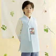 가온한복 남하늘국화보 남아용 아동한복세트 AM200