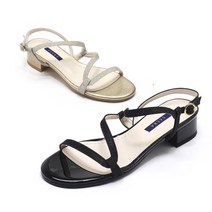 [AK PLAZA] [세라] SAERA S20S007 골드 흑 여성샌들 3CM