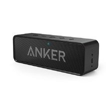 Anker 사운드코어 휴대용 무선 블루투스 스피커 듀얼드라이버 내장 마이크, Black