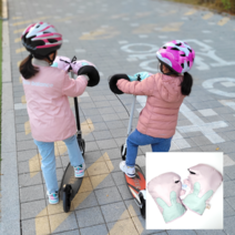 방한 킥보드 워머 자전거 워머 장갑, (대)토끼핑크