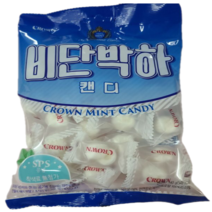 크라운 비단박하캔디, 140g, 15개