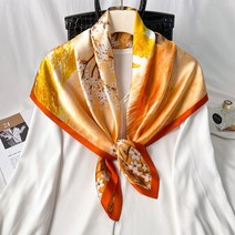 쁘띠 스카프 방도 가방 큰 빨간색 실크 스카프 여성 큰 사각형 슬림 명주 메쉬 스카프 봄 가을 여름 어머니 선물 광장 90X90