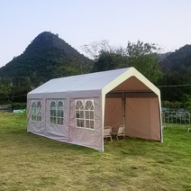 주차장캐노피 조립식 이동식 차양 지붕 차고, 앞치마 없는 3X3