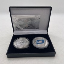 기념주화 비트코인선물 모형소품2in 1 박스 비트코인/이더리움/라이트코인/대시/리플/모네로/EOS Binance V, 08 SET17