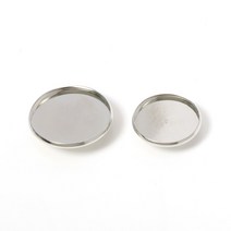 20 개 20mm 25mm 헤어 밴드 세팅 브로치 카보 숑 베이스 청동 홀더 로프 액세서리 보석 만들기 수제 공예 DIY, 01 Rhodium