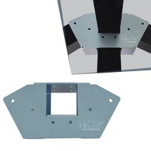 사각파이프조인트 아연 각파이프 각관 연결 25 30 40 50 75 100 조인트 앵글 화스너 평철 꺾쇠 철물결합 브라켓, 08_V형120도, 1개