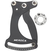 aeso 자전거 스포크 텐션 미터 스포크 장력계 안정성 장기간 사용 읽기 쉬운 조정 측정 도구 자전거 액세서리 총 6개, 렌치가 있는 블랙