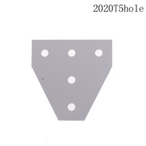 프로파일 브라캣 알루미늄 부품 새로운 6063-T6 조인트 보드 플레이트 코너 앵글 브래킷 연결 용 스트립 2020 3030 5 홀 포함, 01 2020T 5hole