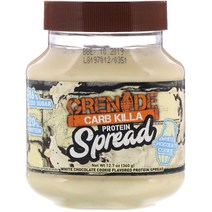 Grenade 크랩 킬라 단백질 스프레드 화이트 초콜릿 쿠키 12.7 oz (360 g)