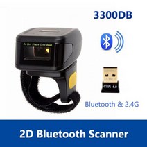 1D 2D 바코드 스캐너 무선 QR 리더 핑거 링 인벤토리 카운터 데이터 수집기 PDF 417, CHINA_2D Bluetooth