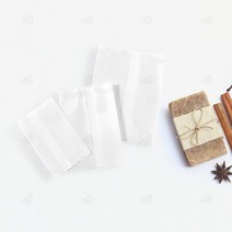 종이포장지 9X11.5cm 100P 간식 쿠키 비누 소품 소분 열접착 실링봉투 포장백 화이트반투명