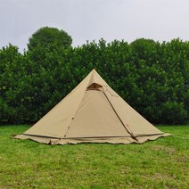 사계절텐트 MCETO 피라미드 팔각형 모양 뜨거운 텐트 모험 야생 캠핑 스토브 구멍 사냥 하이킹 스노우 스커, 어번
