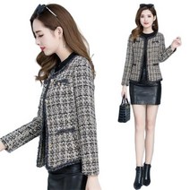 봄 가을 여성 정장자켓 캐주얼 트위드 자켓