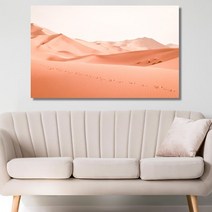 셀러허브 오렌지 사막 와이드 풍경 사진 그림 액자 6호 41x27cm, 캔버스액자(옆면연장)