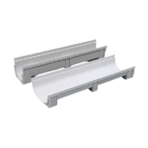 빗물받이 PE 배수관 U자형 배수로 플륨관 흄관 수로관, 폭25x높이12.5x길이100cm.커버제외