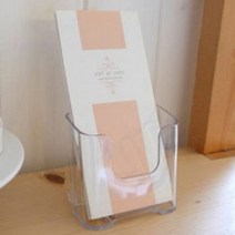 A6 팜플렛 브로셔 스탠드 탁상 거치대 꽂이 1단 대기실 홍보물 보관함, 제품선택, 등받이