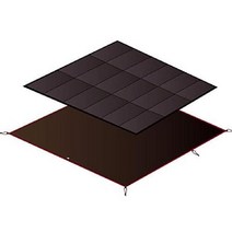 스노우 피크 텐트 어메니티 돔 S (3 인용) SDE-002RH 야외 캠핑 방수 및 발수, S(3인분), 매트 시트