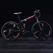 초경량 접이식자전거 휴대용 미니벨로 사이클 21/24/27/30 속도 접이식 산악 자전거 소프트 테일 프레임 24, 07 MODEL 7_02 26in_01 21