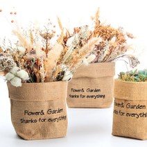 이중 비닐 마대 꽃 화분 포장 커버 645708EA, 대 20x20cm