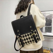 ZZJJC 여성 백팩 ins 잉글리쉬 대용량 미니 빅 백팩 쇼핑백