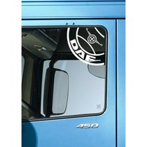 벤츠캘리퍼 for x2 daf trucks circle window 로고 데칼 스티커 xf cf lf haulage truck driver, 금