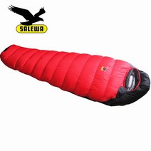 SALEWA 살레와 백패킹 침낭 SALEWA 덕다운 오리털 동계침낭, 레드  2000g