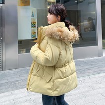 여성 기본 롱패딩 하늘비즈 R961F667