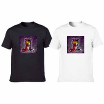 메디 디지털프린팅 인쇄티셔츠 커플티 반팔티 오버핏