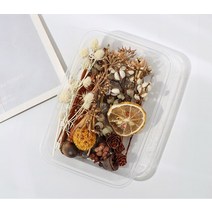 천연 식물 말린 꽃 재료 패키지 DIY 아로마 테라피 왁스 슬라이스 선물 상자 에폭시 수지 보석 만들기 액세, 17 Amber white