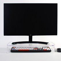 포인트앤엣지 대형 플라스틱 모니터받침대 MONITOR ROCK, 클리어