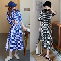 스프라이트 허리조임 날씬핏 롱원피스 데일리룩