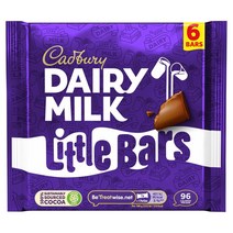 Cadbury 데어리 밀크 Little 바 초콜릿 멀티팩 수입과자 생일선물 6x18g 1개, 3개