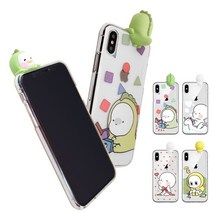 [Hidi] LG V40 (V400) / 바니 옴팡이 러빙 피규어 클리어젤리 케이스, 리본츄, 선택옵션