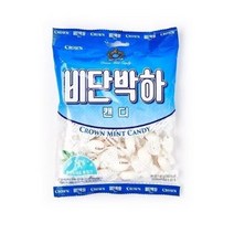 크라운 비단박하 캔디, 140g, 6개입