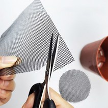 화분 깔망 (사각10p) 배수망 원예용 분갈이 흙 거름망
