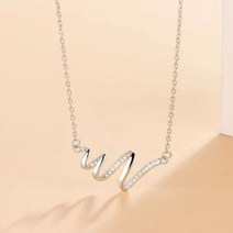 14K 도금 심플 물결 웨이브 목걸이