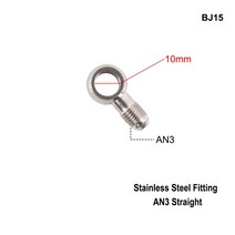 유압 모터 감속 AN3 바이크 오토바이 자전거 브레이크 오일 호스 라인 밴조 피팅 m10x1 스테인레스 스틸 10mm 스포츠 엔터테인먼트 활동 부품 안전한 내구성, BJ15, 03 BJ15