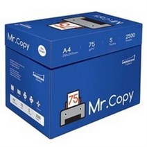 미스터카피 A4 복사용지 A4용지 75g 2500매 1박스, 1개, 7500매