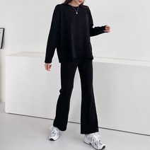 퍼니걸스 부츠컷 무지 트레이닝 세트 여성의류_1267